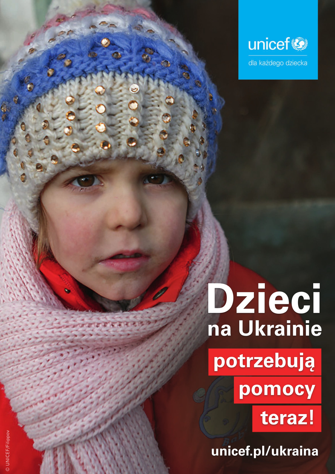 Plakat Pomoc dzieciom z Ukrainy