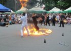 Dni Gminy Gnojnik - dzień II: Spektakl kuglarsko-taneczno-ogniowy, wręczenie Pucharu Wójta Gminy dla najlepszego LKSu i występ Krystyny Giżowskiej (fot. Janusz Legutko)